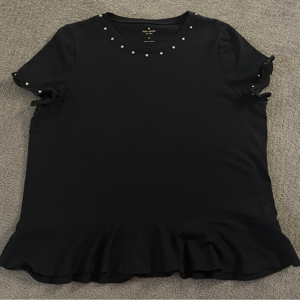 Kate Spade Studded Cotton Peplum